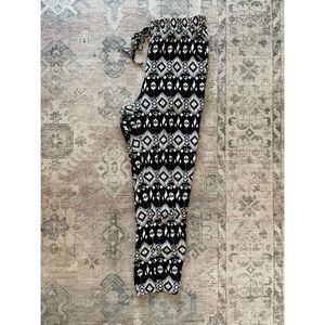 Sugarcloth Black and White Patterned Ankle Pants